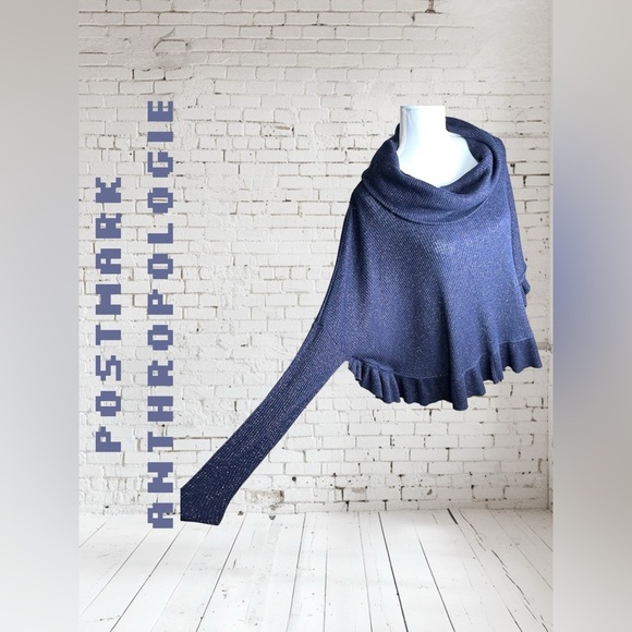 Anthropologie | Postmark | Cowl Neck Ruffle Sweater - Picture 2 of 6